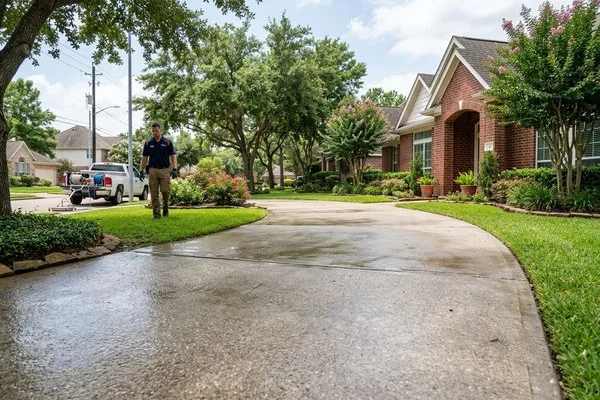 After - Driveway Pressure Wash