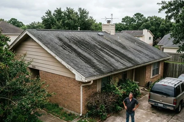 Before - Asphalt Shingle Soft Wash