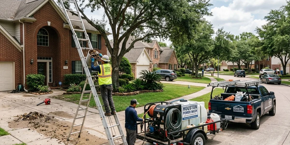 Professional Gutter Cleaning Services in Houston