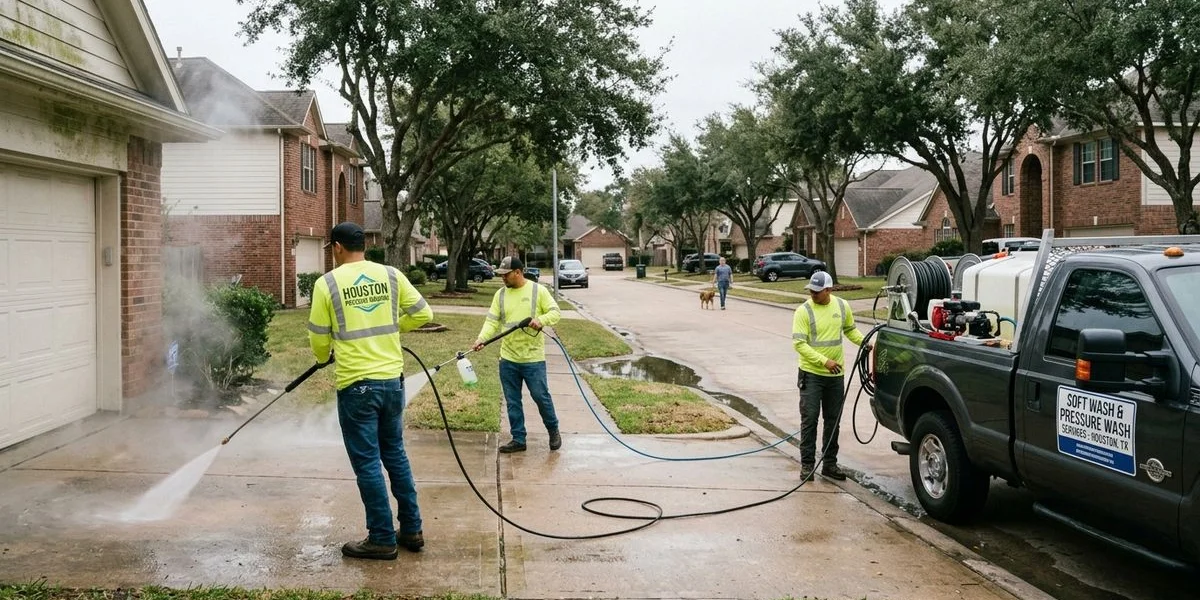 Soft Washing vs. Pressure Washing: Which Is Right for Your Houston Home?