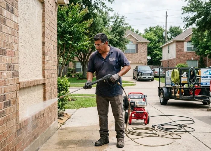 Juan Hernandez Martinez, founder of Houston Texas Power Washing, veteran-owned business