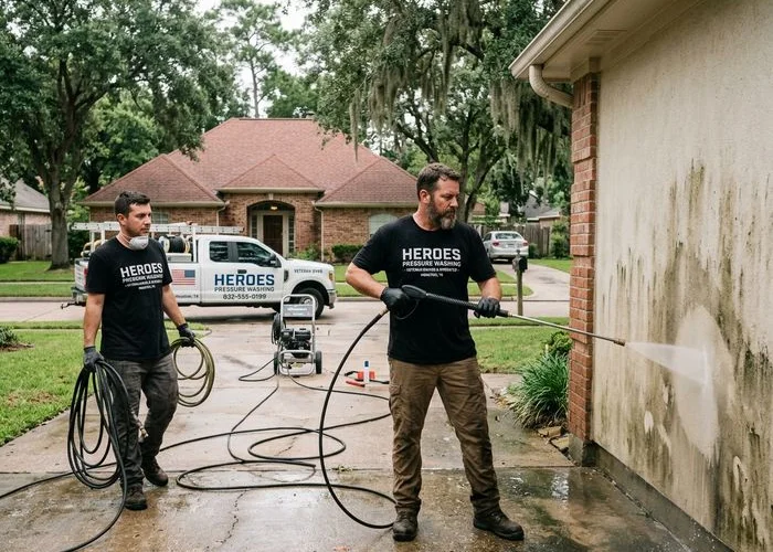 Houston Texas Power Washing veteran-owned professional team ready for service